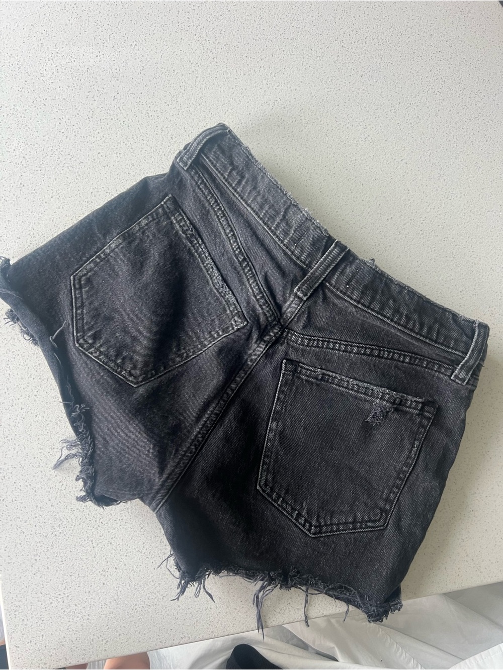 A&F denim shorts